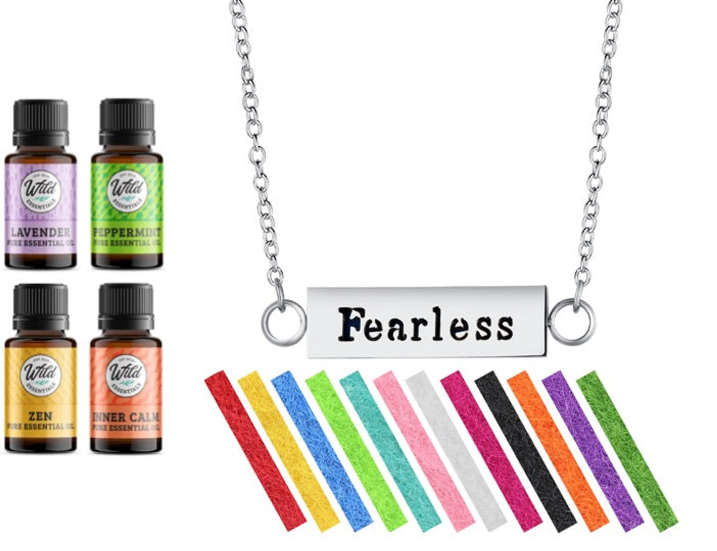 Wild Essentials Aromatherapy Necklace Diffuser Gift Set