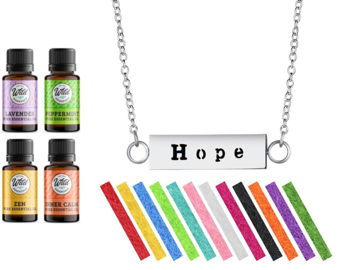 Wild Essentials Aromatherapy Necklace Diffuser Gift Set