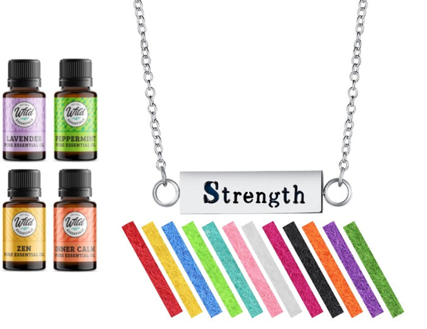 Wild Essentials Aromatherapy Necklace Diffuser Gift Set