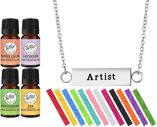 Wild Essentials Aromatherapy Necklace Diffuser Gift Set