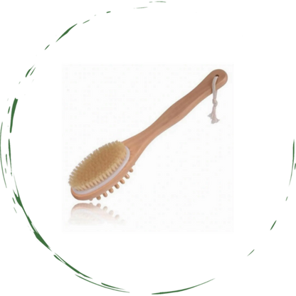 Dual-Purpose Wooden Bath &amp; Massage Brush