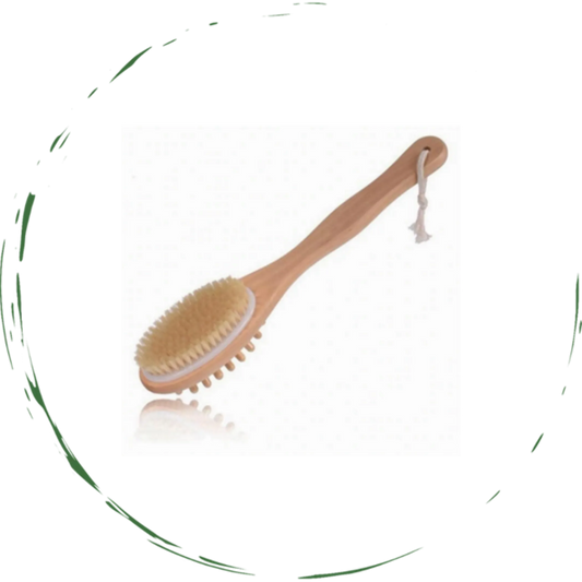 Dual-Purpose Wooden Bath &amp; Massage Brush